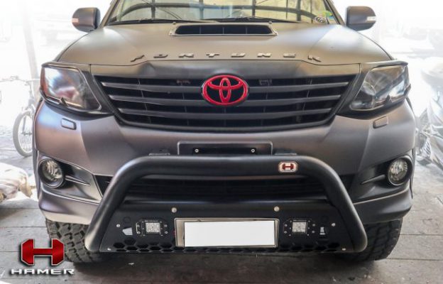 กันชนหน้าของ HAMER รุ่น STORM NUDGE BAR สำหรับรถ TOYOTA FORTUNER