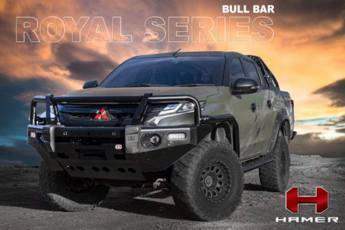 ROYAL SERIES BULL BAR กันชนหน้าของ HAMER สำหรับรถ MITSUBISHI