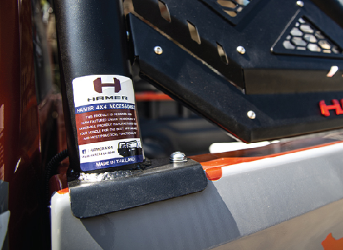 โรลบาร์ของ HAMER รุ่น TITANIUM SERIES ROLL BAR