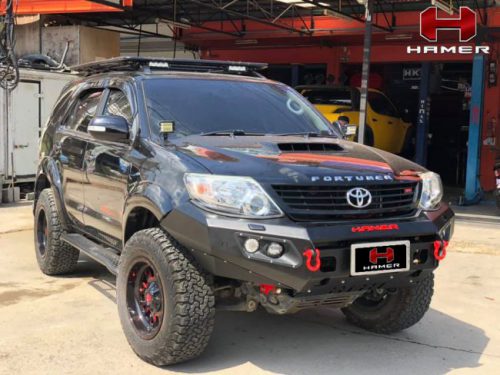 กันชนหน้าของ HAMER รุ่น M-SERIES BULL BAR (DOUBLE LIGHT)