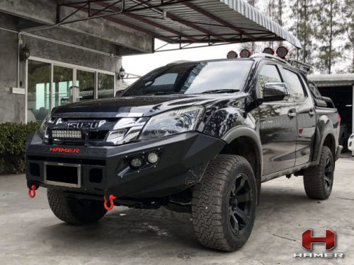 กันชนหน้าของ HAMER รุ่น M-SERIES BULL BAR (DOUBLE LIGHT)