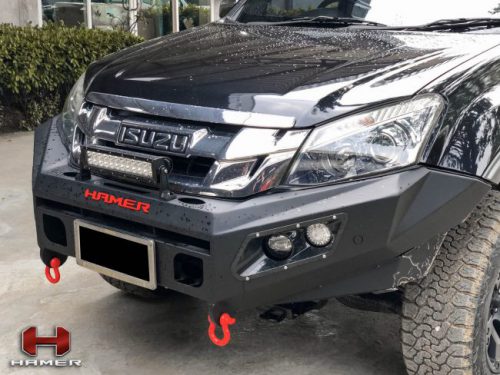 กันชนหน้าของ HAMER รุ่น M-SERIES BULL BAR (DOUBLE LIGHT)