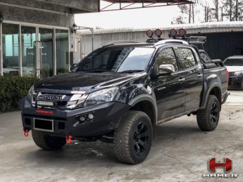 กันชนหน้าของ HAMER รุ่น M-SERIES BULL BAR (DOUBLE LIGHT)