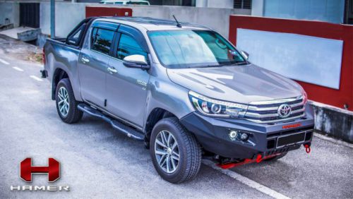 กันชนหน้าของ HAMER รุ่น M-SERIES BULL BAR(DOUBLE LIGHT)