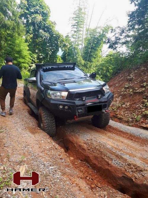 กันชนหน้าของ HAMER รุ่น M-SERIES BULL BAR(DOUBLE LIGHT)