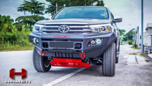 กันชนหน้าของ HAMER รุ่น M-SERIES BULL BAR (DOUBLE LIGHT)