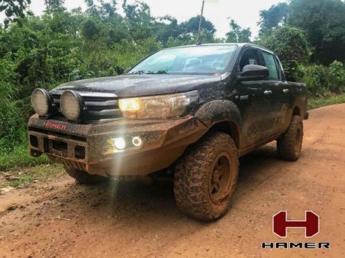 กันชนหน้าของ HAMER รุ่น M-SERIES BULL BAR(DOUBLE LIGHT)
