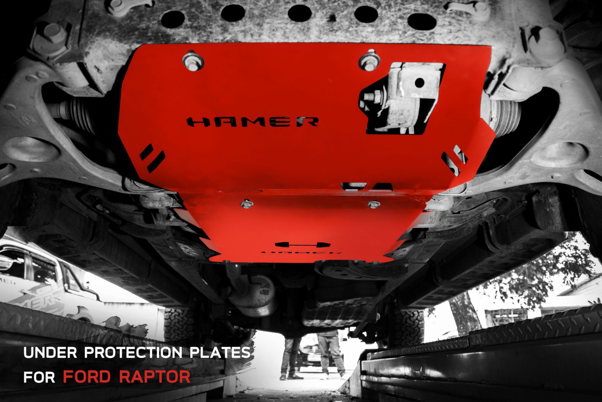 HAMER ชุดแผ่นเหล็กปกป้องรถ SKID PLATE ของรถ FORD RANGER RAPTOR