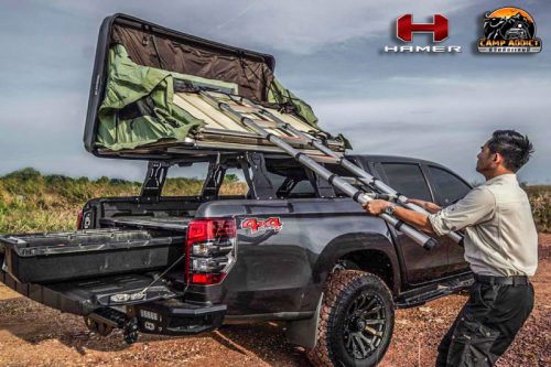 GRAPHITE ROOF TENT RACK