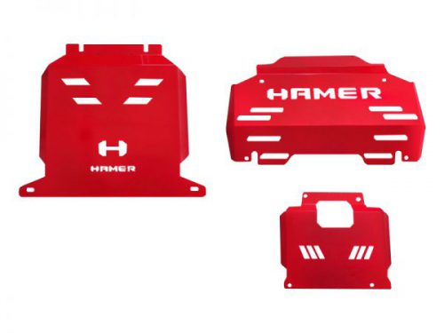 HAMER ชุดแผ่นเหล็กปกป้องรถ SKID PLATE ของรถ TOYOTA HILUX REVO ROCCO ปี2018-2019