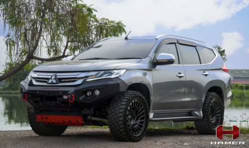 HAMER ชุดแผ่นเหล็กปกป้องรถ SKID PLATE ของรถ MISUBISHI PAJERO ปี2016-2019