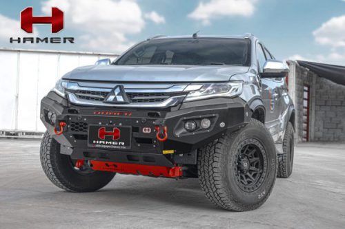 HAMER ชุดแผ่นเหล็กปกป้องรถ SKID PLATE ของรถ MISUBISHI PAJERO ปี2016-2019
