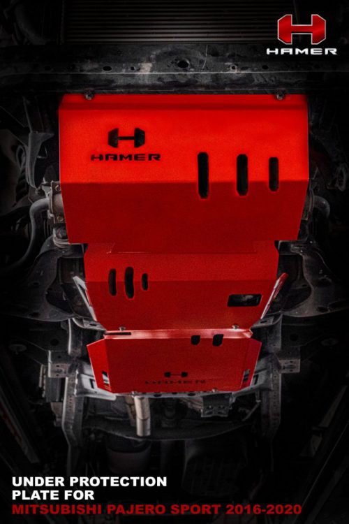 ชุดแผ่นเหล็กปกป้องรถ HAMER ของรถ MITSUBISHI PAJERO SPORT ปี 2020