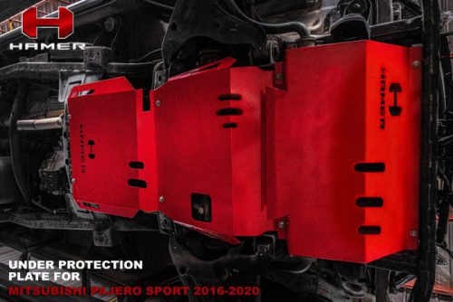 HAMER ชุดแผ่นเหล็กปกป้องรถ ของรถ MITSUBISHI PAJERO SPORT ปี 2020