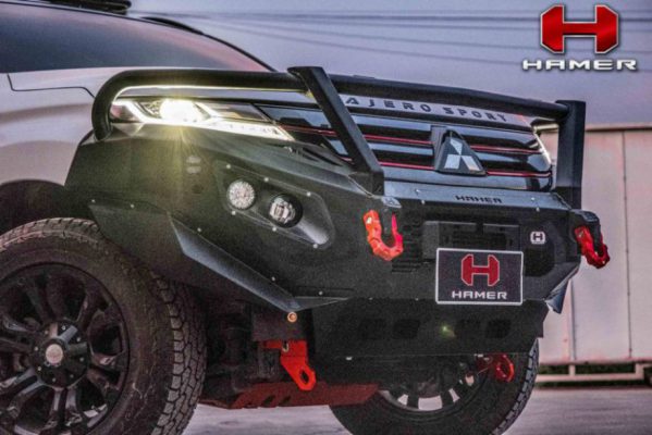 กันชนหน้า Hamer รุ่น KING-SERIES PLUS สำหรับ MITSUBISHI PAJERO SPORT 2020+