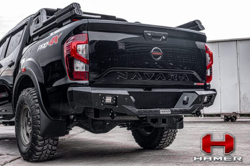 กันชนท้าย HAMER NOVA REAR BUMPER กันชนหลัง Hamer รุ่น NOVA SERIES ของรถ NISSAN NAVARA NP300 (2020)