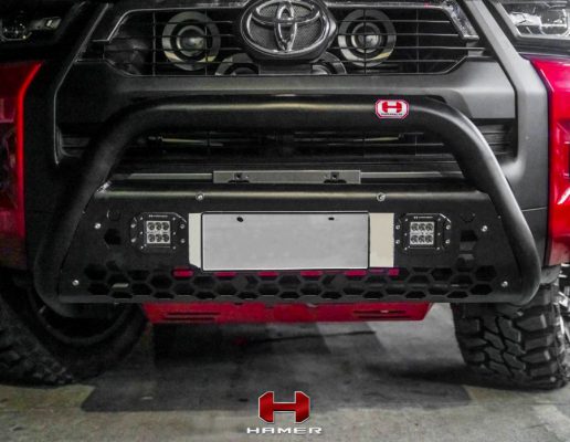 กันชนหน้า Hamer รุ่น STORM ของรถ TOYOTA HILUX REVO ROCCO ปี2020