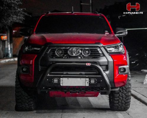 กันชนหน้า Hamer รุ่น STORM ของรถ TOYOTA HILUX REVO ROCCO ปี2020