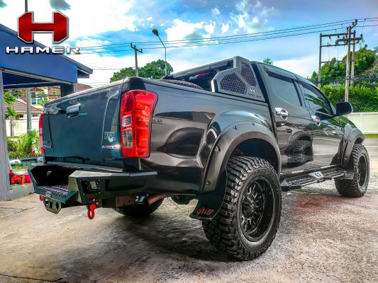 Hamer WARRIOR SERIES ROLL BAR สีดำ รถกระบะ ISUZU D-MAX 4wd สีดำ ปี 2012-2016