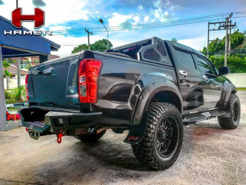 Hamer WARRIOR SERIES ROLL BAR สีดำ รถกระบะ ISUZU D-MAX 4wd สีดำ ปี 2012-2016